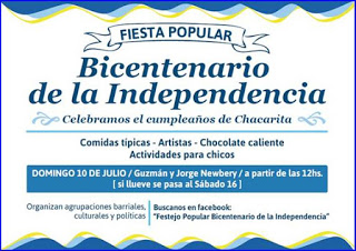 Fiesta popular por el Bicentenario de la Independencia