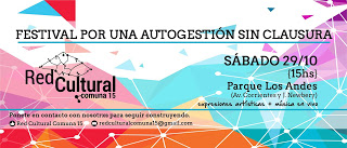 Festival en Parque Los Andes contra las clausuras en la Comuna 15