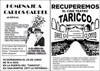 Festival de Tango por la Reapertura del Taricco