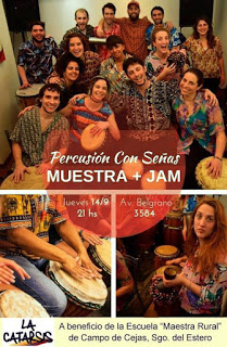 Muestra del taller de percusión con señas