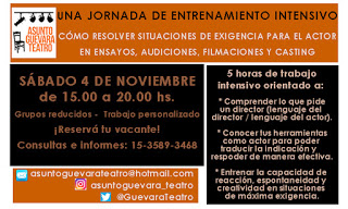Jornada de entrenamiento actoral intensivo