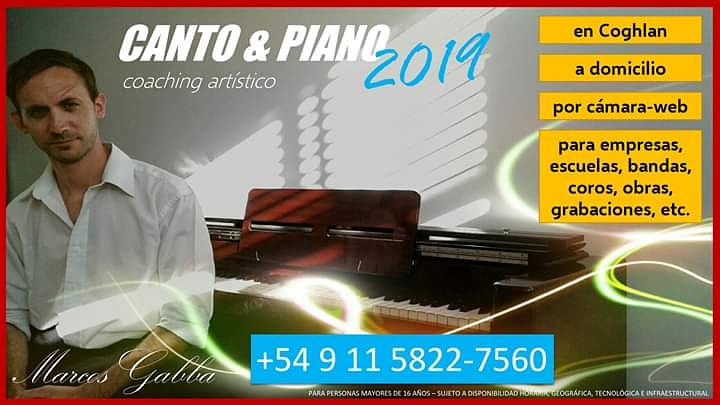 Clase de canto y piano