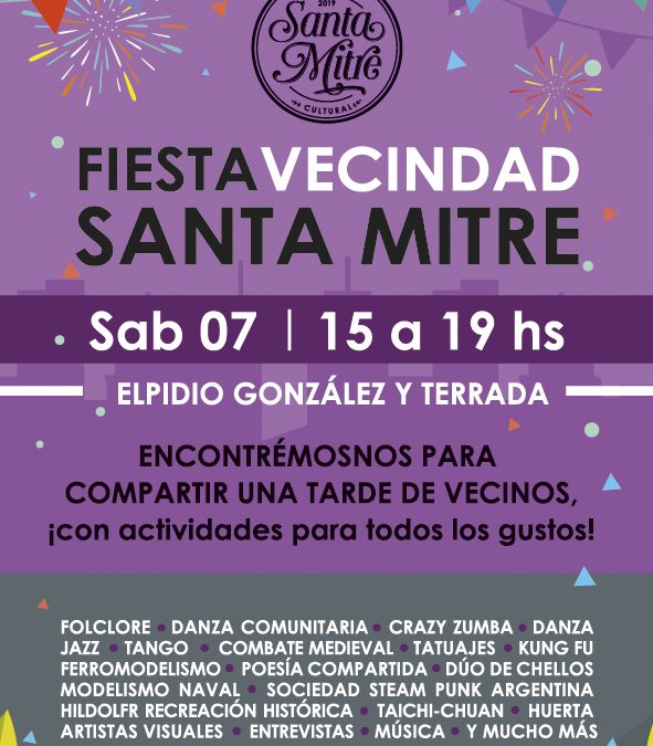 Fiesta de la vecindad de Santa Mitre