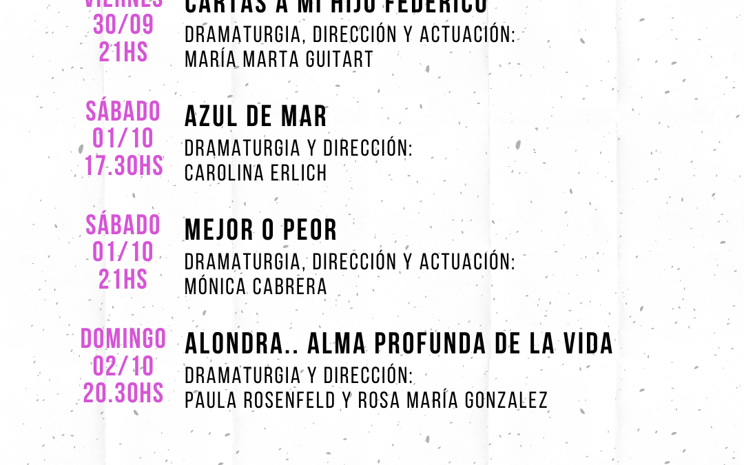Festival Villa Crespo al Teatro en El Crisol Teatro