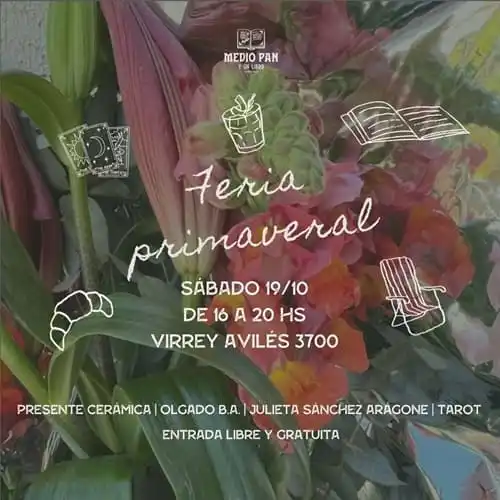 Feria Primaveral en Medio Pan y un Libro