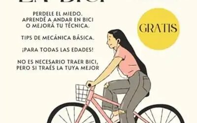 Taller para aprender a andar en bicicleta en la Plaza 25 de Agosto de Villa Ortúzar