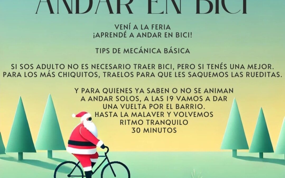 Taller y pedaleada en Villa Ortúzar