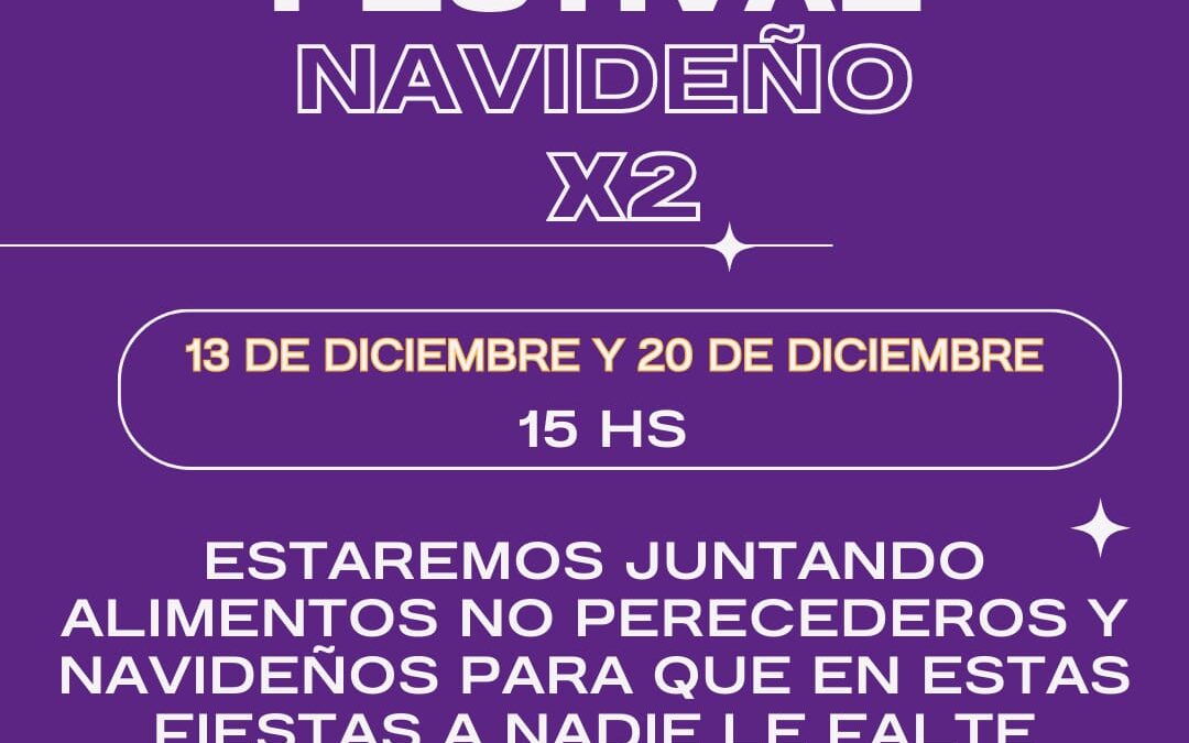 Festival navideño en la Plaza 25 de Agosto