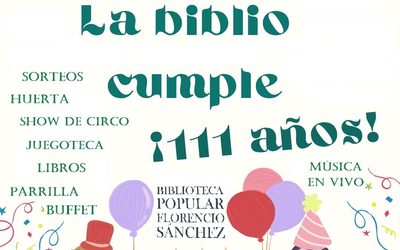 La Biblioteca Florencio Sánchez celebra su cumple